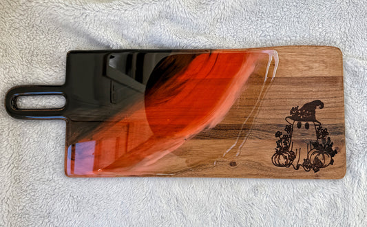 Halloween Cutting/Charcuterie Board - Acacia