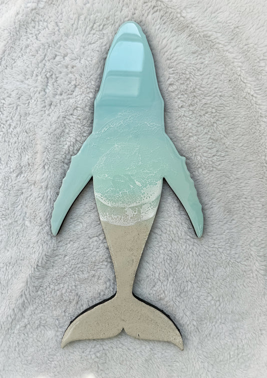 Humpback Whale Wall Art | Ocean Wave Resin Decor 4/9/26