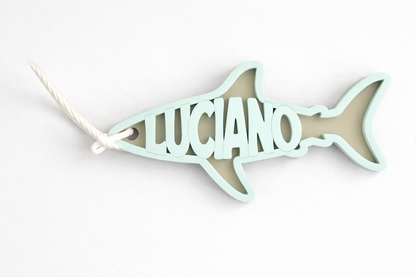 Custom Name Keychain | Personalized Acrylic Tag - Shark