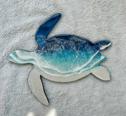 Sea Turtle Wall Art | Ocean Wave Resin Decor 4/9/26