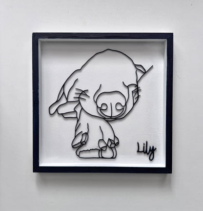 Custom Pet Silhouette Portrait – Classic & Upgraded Options