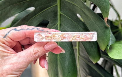 Resin Floral Barrette