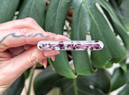 Resin Floral Barrette