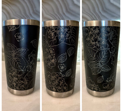 Laser Engraved Stainless Steel Tumbler | 20oz Insulated Travel Cup