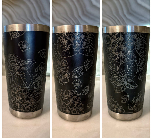 Laser Engraved Stainless Steel Tumbler | 20oz Insulated Travel Cup