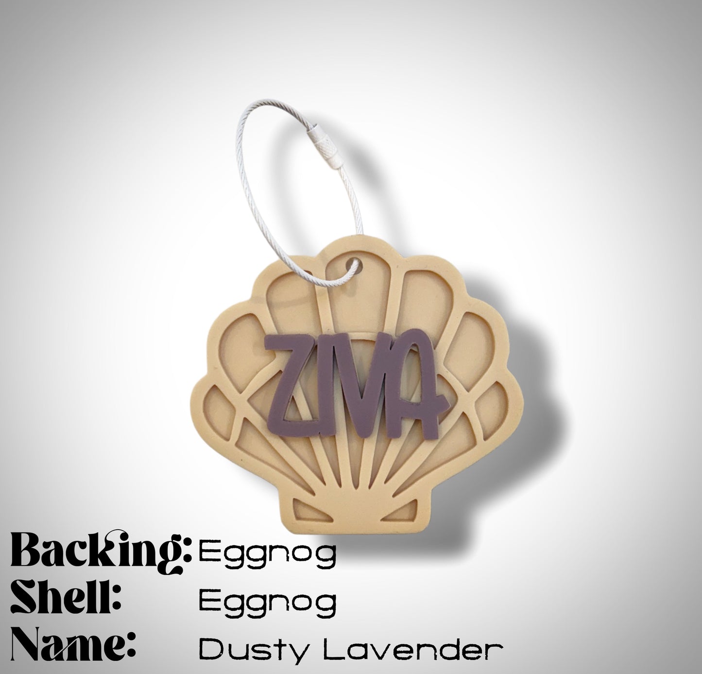Custom Name Keychain | Personalized Acrylic Tag - Shell