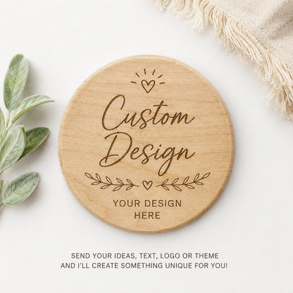 Custom Engraved Wooden Coasters