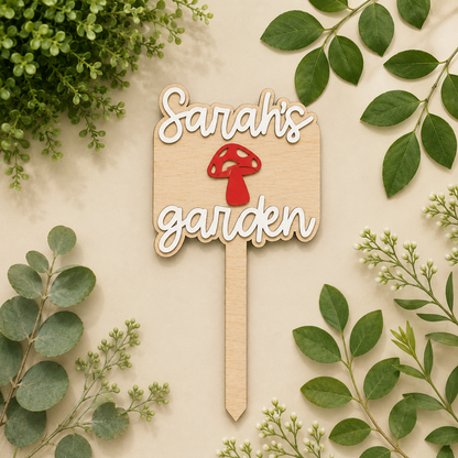Personalized Garden Plant Stake – Custom Name Sign