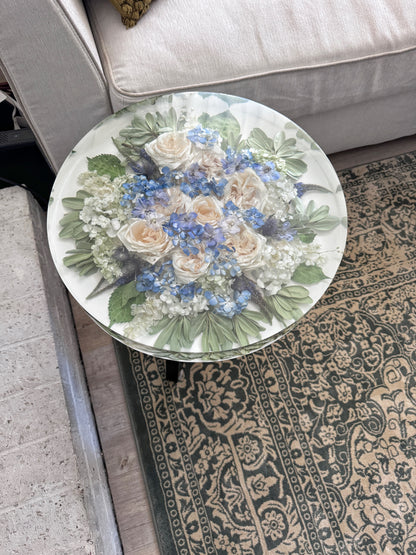 18" Table Floral Preservation Keepsake