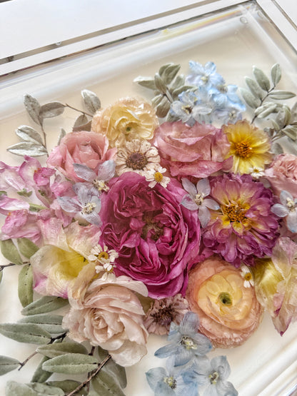 11" x 14" Acrylic Tray Floral Preservation Keepsake