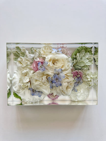 10" x 7"  Rectangle Floral Preservation Keepsake
