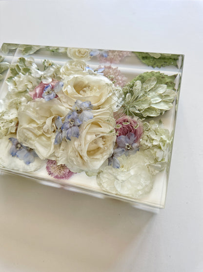10" x 7"  Rectangle Floral Preservation Keepsake