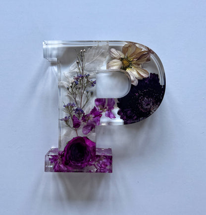 Letter Blocks Floral Preservation Keepsake - Add On Item