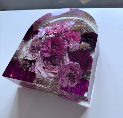 8" Arch Floral Preservation Keepsake