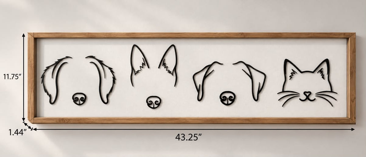 Custom Pet Silhouette Portrait –  Amanda