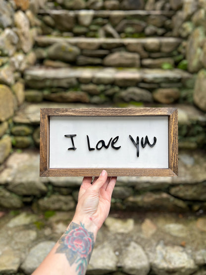 Custom handwriting sign