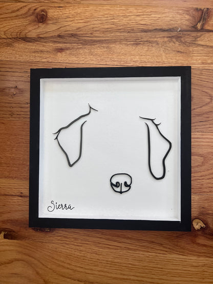 Custom Pet Silhouette Portrait – Classic & Upgraded Options