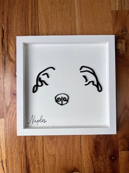 Custom Pet Silhouette Portrait – Classic & Upgraded Options