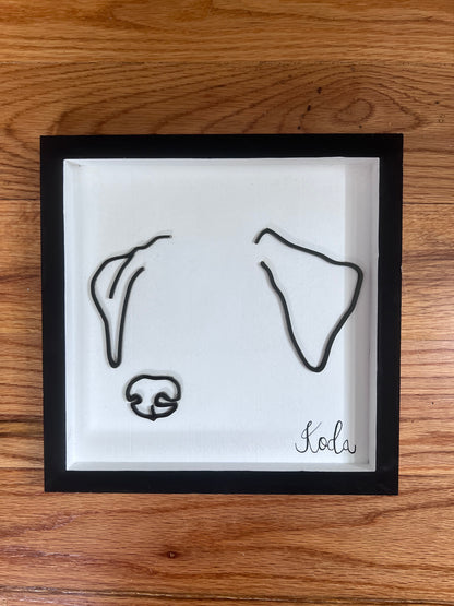 Custom Pet Silhouette Portrait – Classic & Upgraded Options