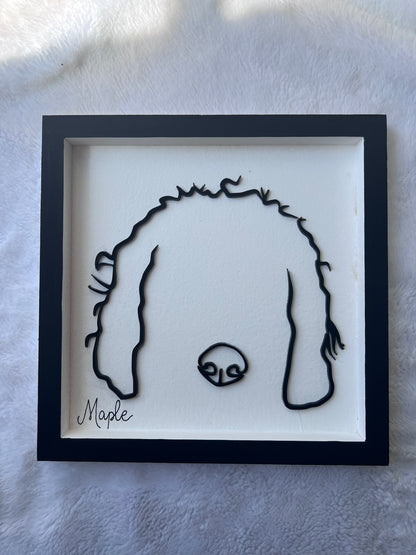 Custom Pet Silhouette Portrait – Classic & Upgraded Options