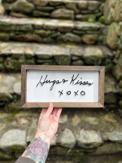 Custom handwriting sign