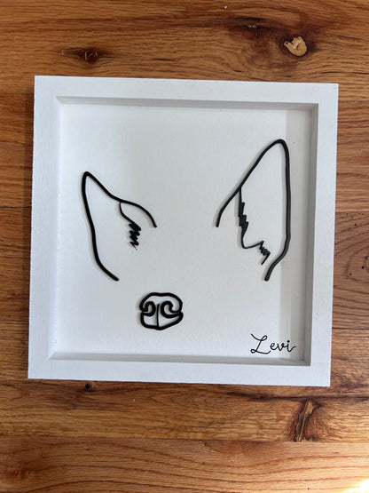 Custom Pet Silhouette Portrait – Classic & Upgraded Options