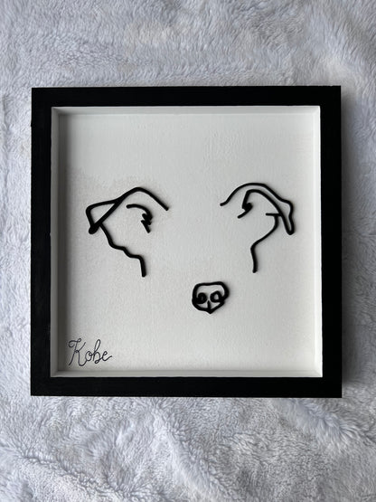 Custom Pet Silhouette Portrait – Classic & Upgraded Options