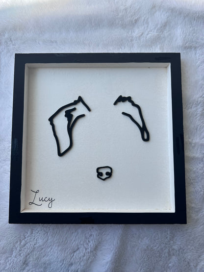 Custom Pet Silhouette Portrait – Classic & Upgraded Options