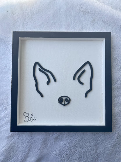 Custom Pet Silhouette Portrait – Classic & Upgraded Options