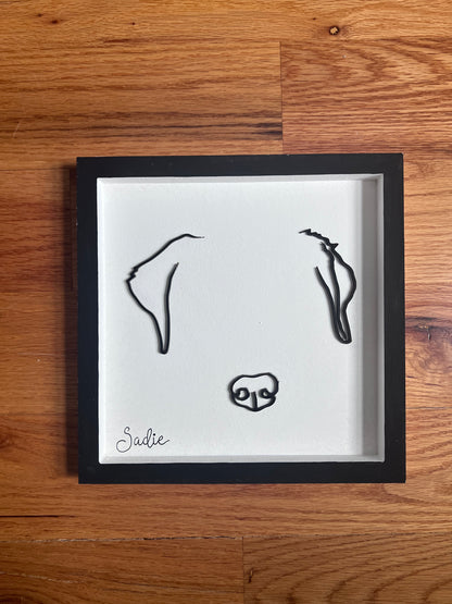 Custom Pet Silhouette Portrait – Classic & Upgraded Options