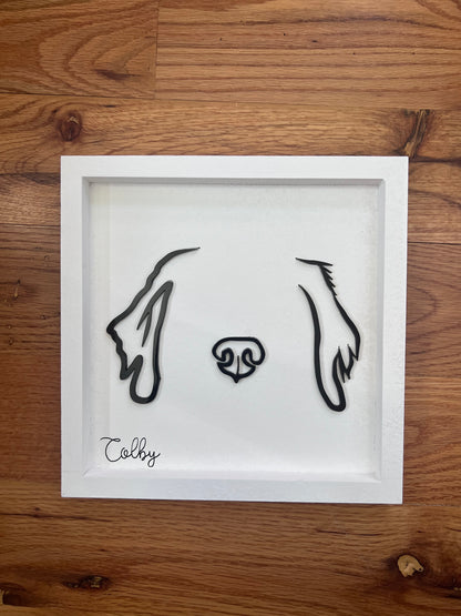 Custom Pet Silhouette Portrait – Classic & Upgraded Options