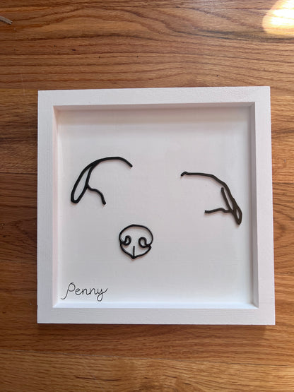 Custom Pet Silhouette Portrait – Classic & Upgraded Options