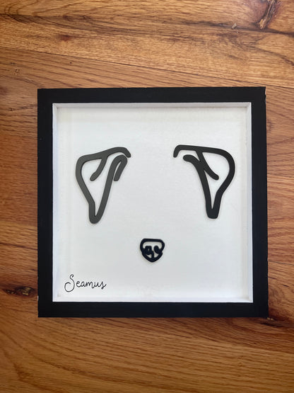 Custom Pet Silhouette Portrait – Classic & Upgraded Options