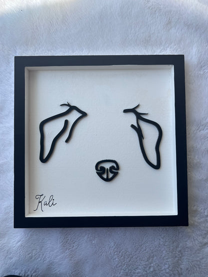 Custom Pet Silhouette Portrait – Classic & Upgraded Options