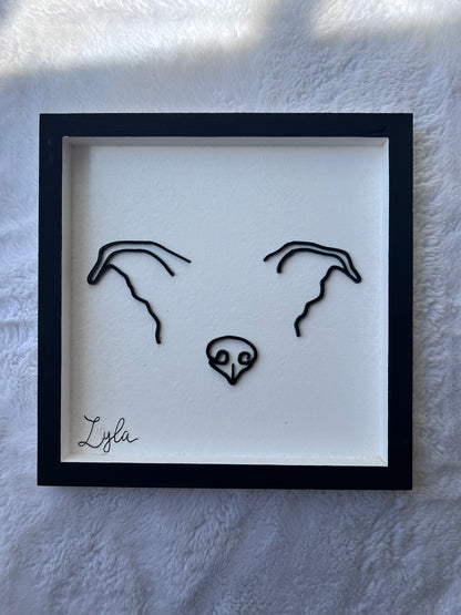 Custom Pet Silhouette Portrait – Classic & Upgraded Options