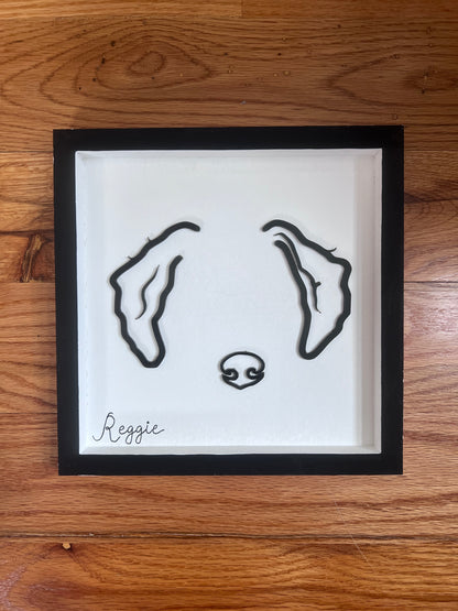 Custom Pet Silhouette Portrait – Classic & Upgraded Options