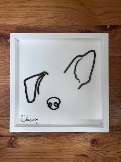 Custom Pet Silhouette Portrait – Classic & Upgraded Options