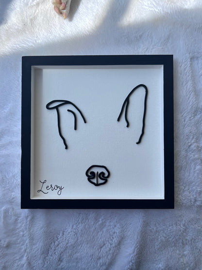 Custom Pet Silhouette Portrait – Classic & Upgraded Options