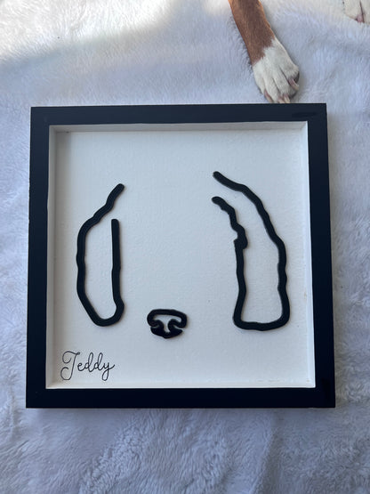 Custom Pet Silhouette Portrait – Classic & Upgraded Options