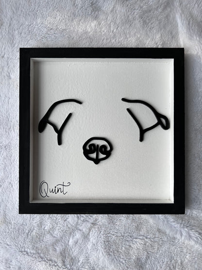 Custom Pet Silhouette Portrait – Classic & Upgraded Options