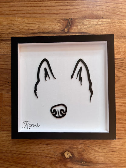 Custom Pet Silhouette Portrait – Classic & Upgraded Options