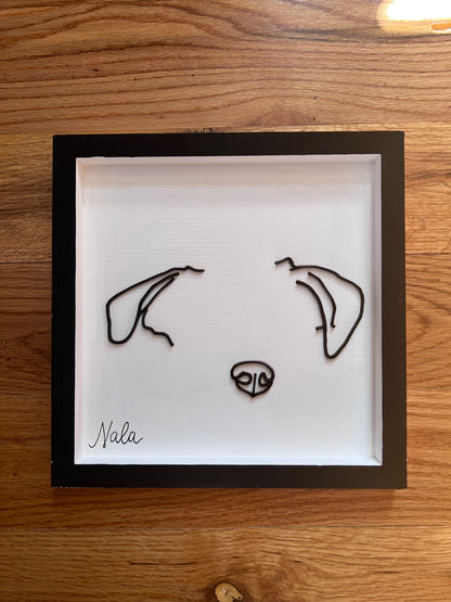 Custom Pet Silhouette Portrait – Classic & Upgraded Options