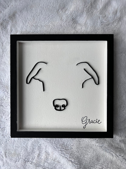 Custom Pet Silhouette Portrait – Classic & Upgraded Options