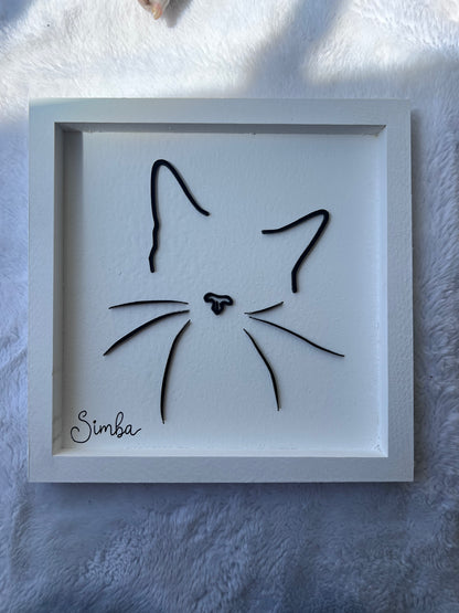 Custom Pet Silhouette Portrait – Classic & Upgraded Options