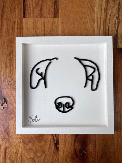 Custom Pet Silhouette Portrait – Classic & Upgraded Options