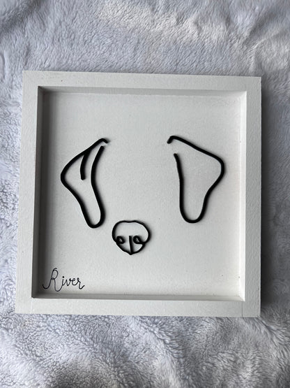 Custom Pet Silhouette Portrait – Classic & Upgraded Options