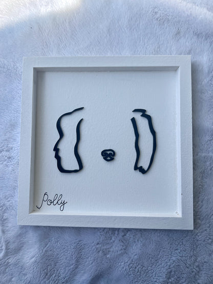 Custom Pet Silhouette Portrait – Classic & Upgraded Options