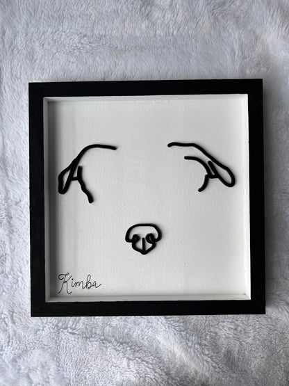 Custom Pet Silhouette Portrait – Classic & Upgraded Options