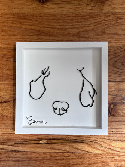 Custom Pet Silhouette Portrait – Classic & Upgraded Options