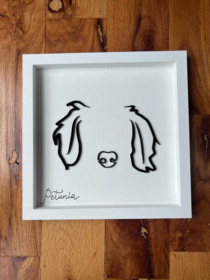 Custom Pet Silhouette Portrait – Classic & Upgraded Options